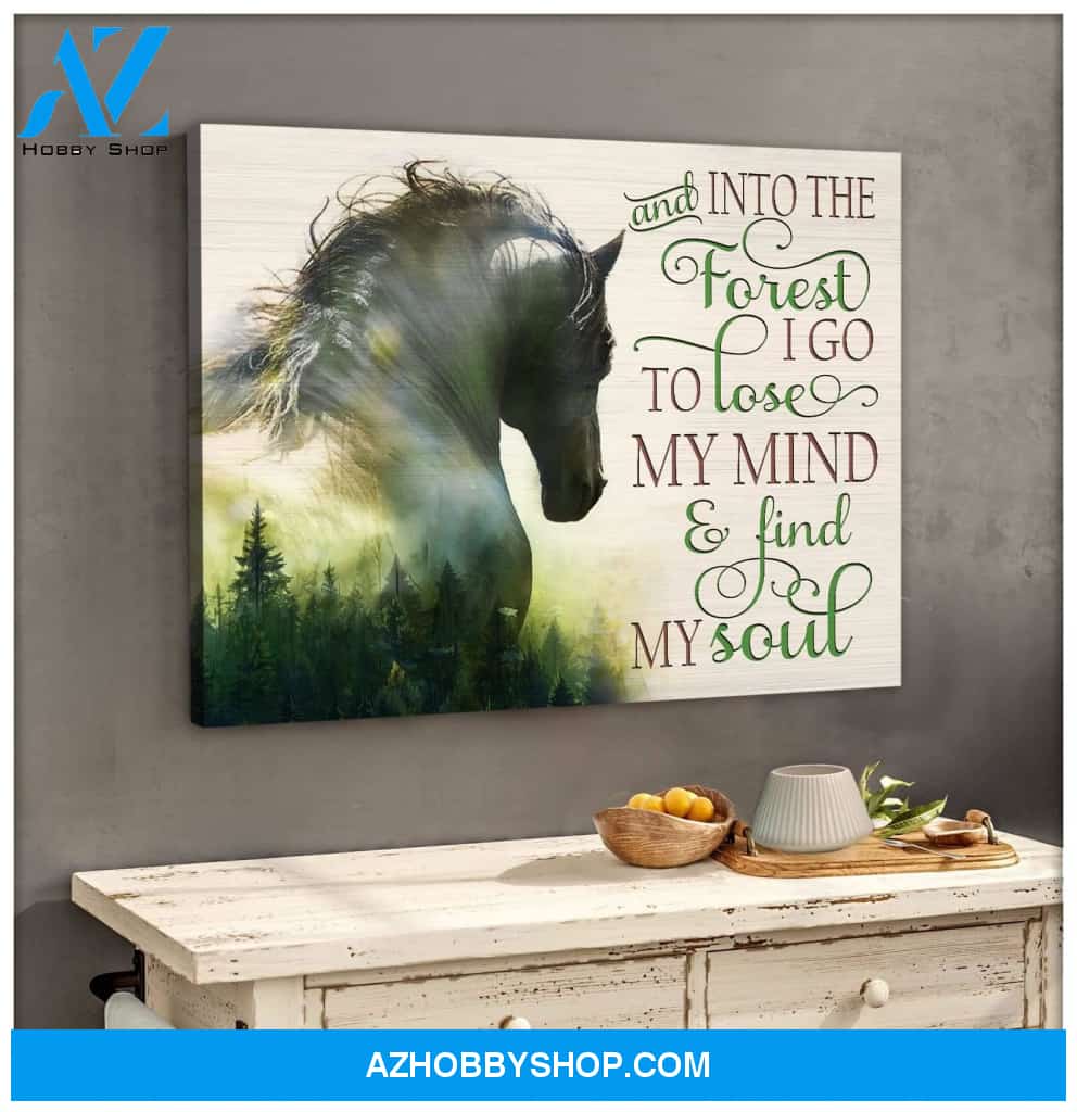 And Into The Forest Horse Wall Art Canvas