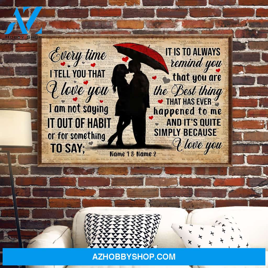 And It's Quite Simply Because I Love You, Family Custom Poster/Canvas, Gift For Couple, Partner, Anniversary Gift