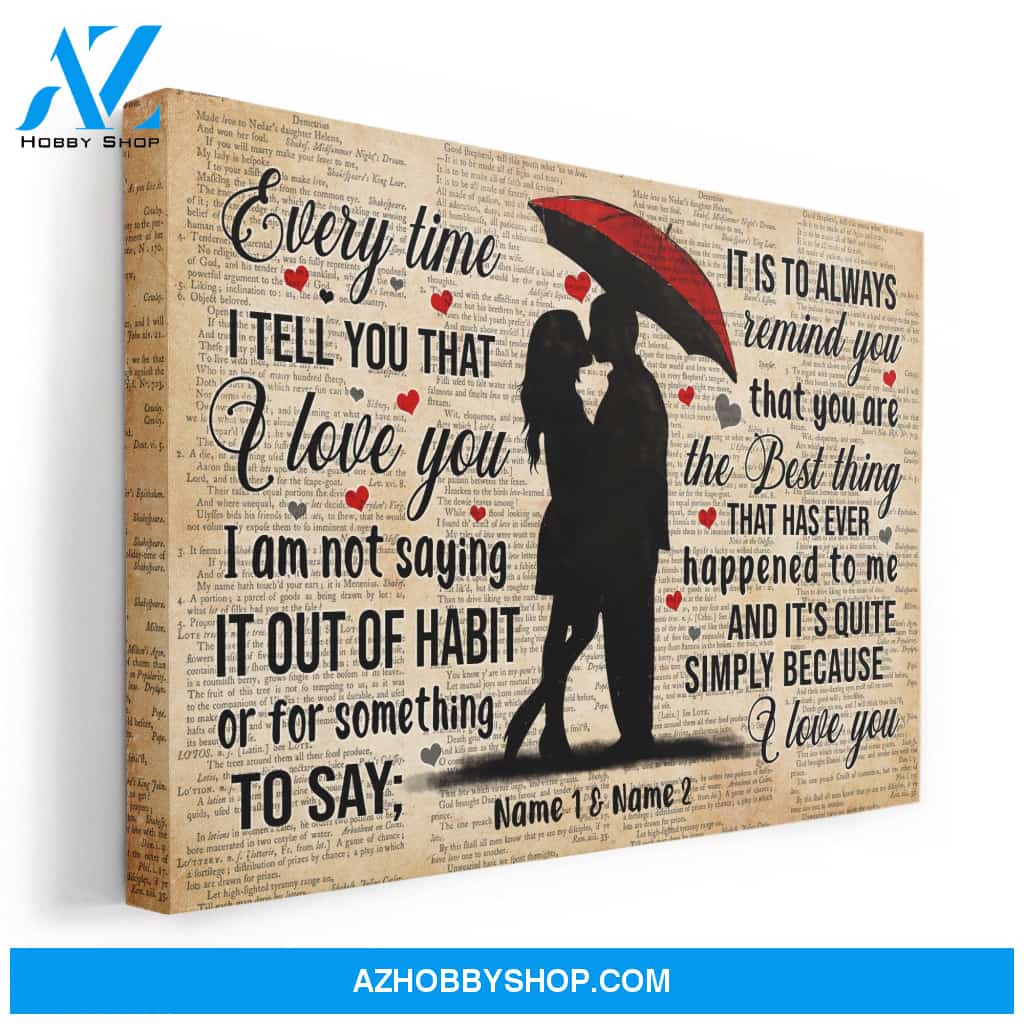 And It's Quite Simply Because I Love You, Family Custom Poster/Canvas, Gift For Couple, Partner, Anniversary Gift