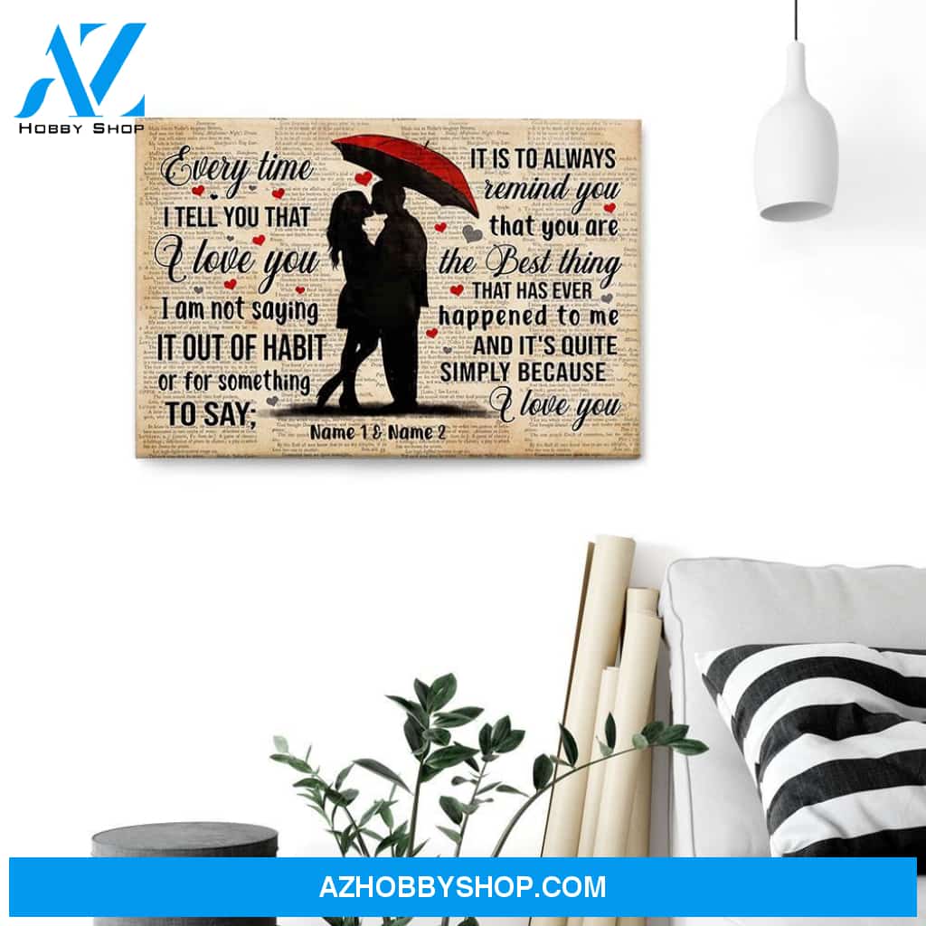 And It's Quite Simply Because I Love You, Family Custom Poster/Canvas, Gift For Couple, Partner, Anniversary Gift