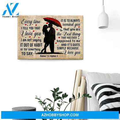 And It's Quite Simply Because I Love You, Family Custom Poster/Canvas, Gift For Couple, Partner, Anniversary Gift
