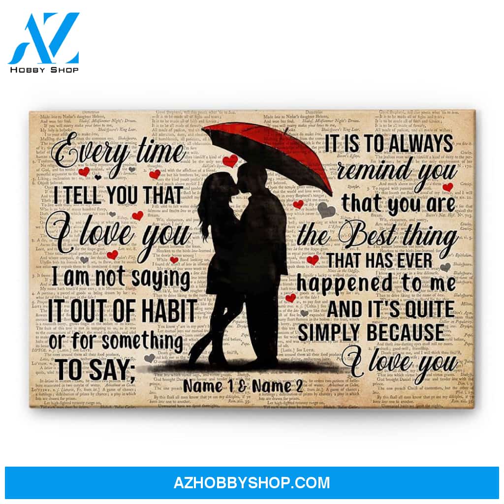 And It's Quite Simply Because I Love You, Family Custom Poster/Canvas, Gift For Couple, Partner, Anniversary Gift