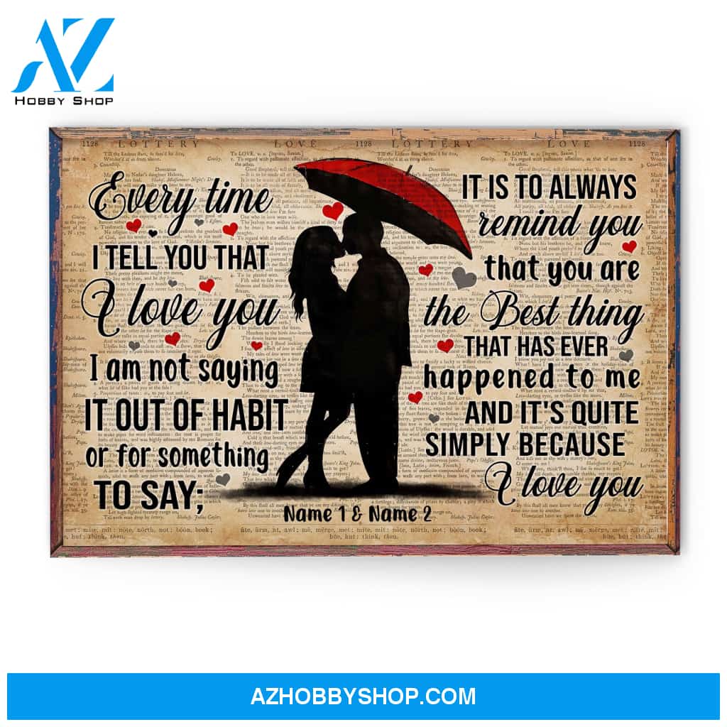 And It's Quite Simply Because I Love You, Family Custom Poster/Canvas, Gift For Couple, Partner, Anniversary Gift