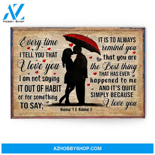And It's Quite Simply Because I Love You, Family Custom Poster/Canvas, Gift For Couple, Partner, Anniversary Gift