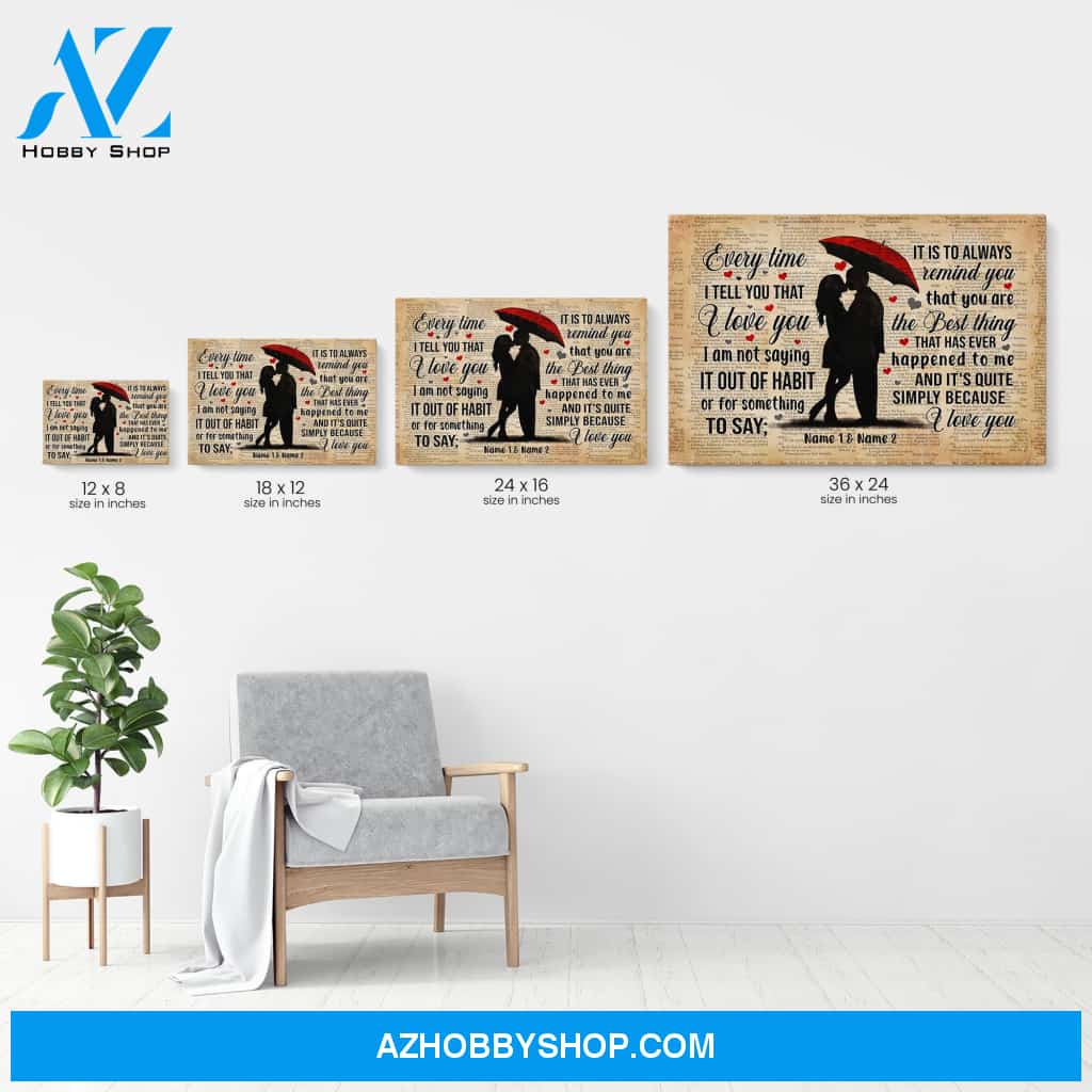 And It's Quite Simply Because I Love You, Family Custom Poster/Canvas, Gift For Couple, Partner, Anniversary Gift