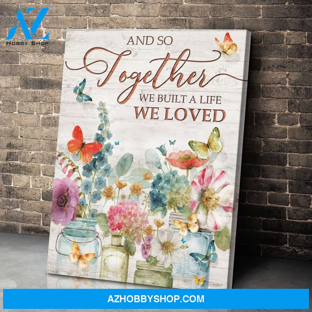 Zalooo And So Together Butterfly Wall Art Canvas