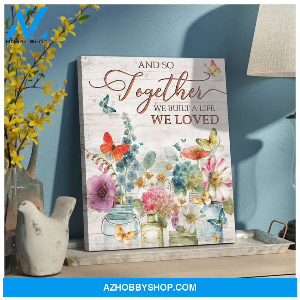 Zalooo And So Together Butterfly Wall Art Canvas