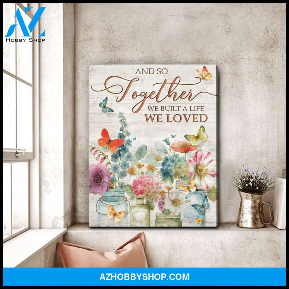 Zalooo And So Together Butterfly Wall Art Canvas