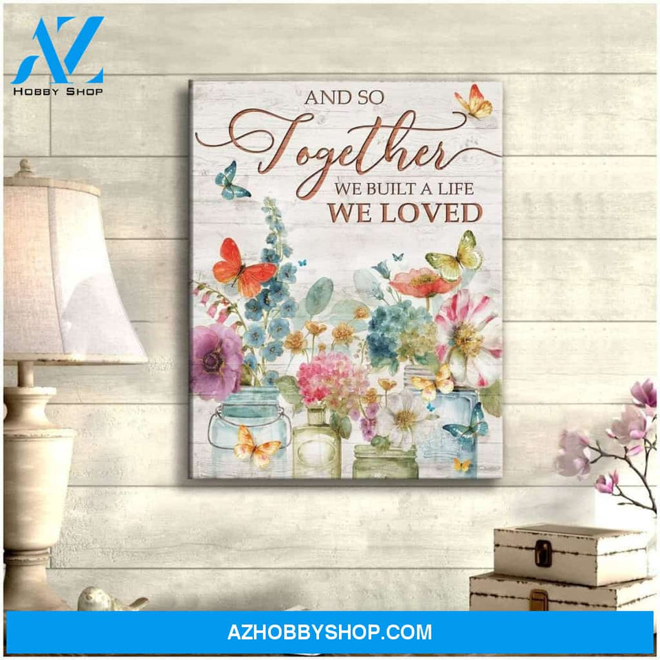 Zalooo And So Together Butterfly Wall Art Canvas