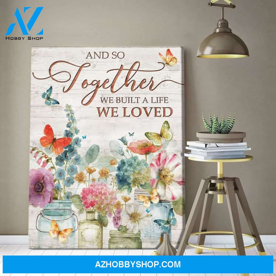 Zalooo And So Together Butterfly Wall Art Canvas