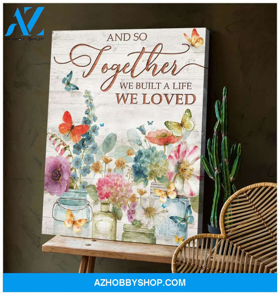 Zalooo And So Together Butterfly Wall Art Canvas