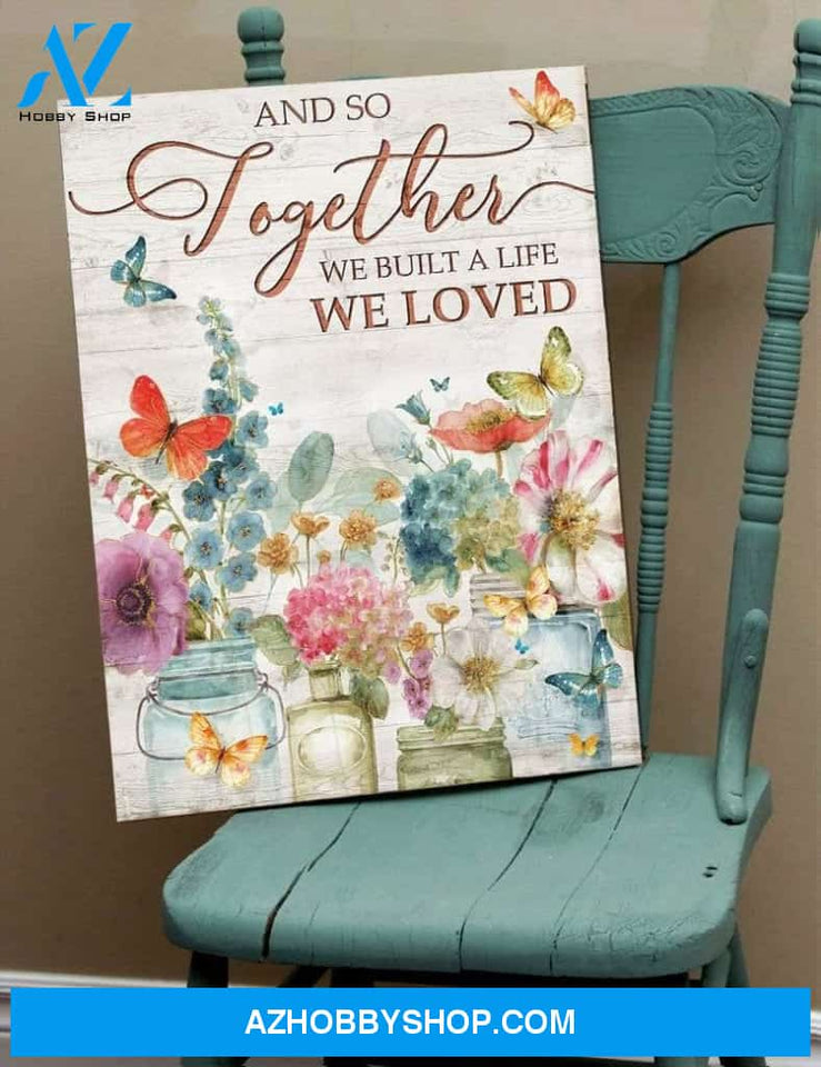 Zalooo And So Together Butterfly Wall Art Canvas