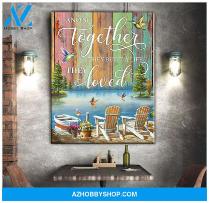 And So Together Hummingbird Canvas, Wall Decor Visual Art