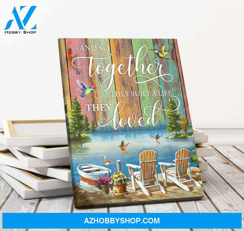 And So Together Hummingbird Canvas, Wall Decor Visual Art