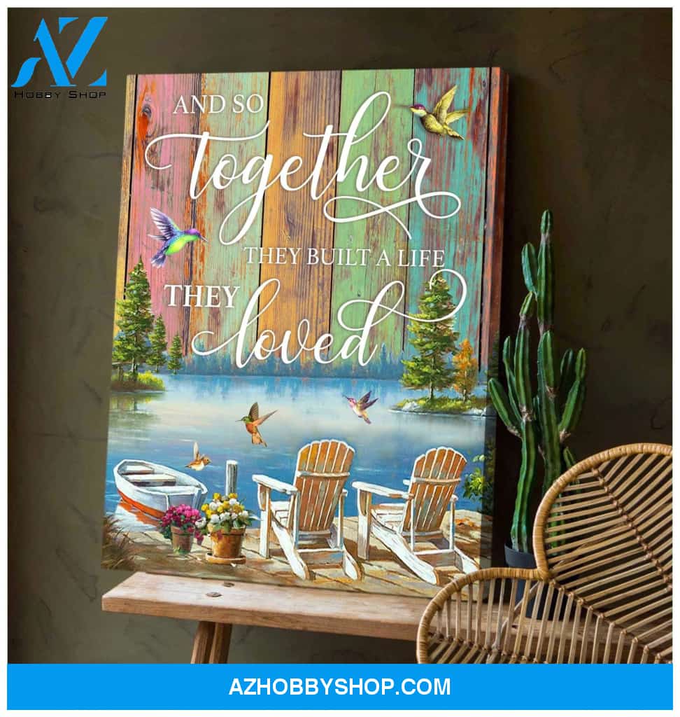 And So Together Hummingbird Canvas, Wall Decor Visual Art