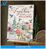 And So Together Hummingbird Wall Art Canvas, Wall Decor Visual Art