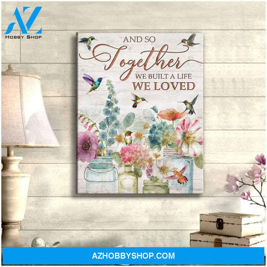 And So Together Hummingbird Wall Art Canvas, Wall Decor Visual Art