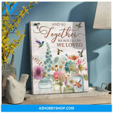 And So Together Hummingbird Wall Art Canvas, Wall Decor Visual Art
