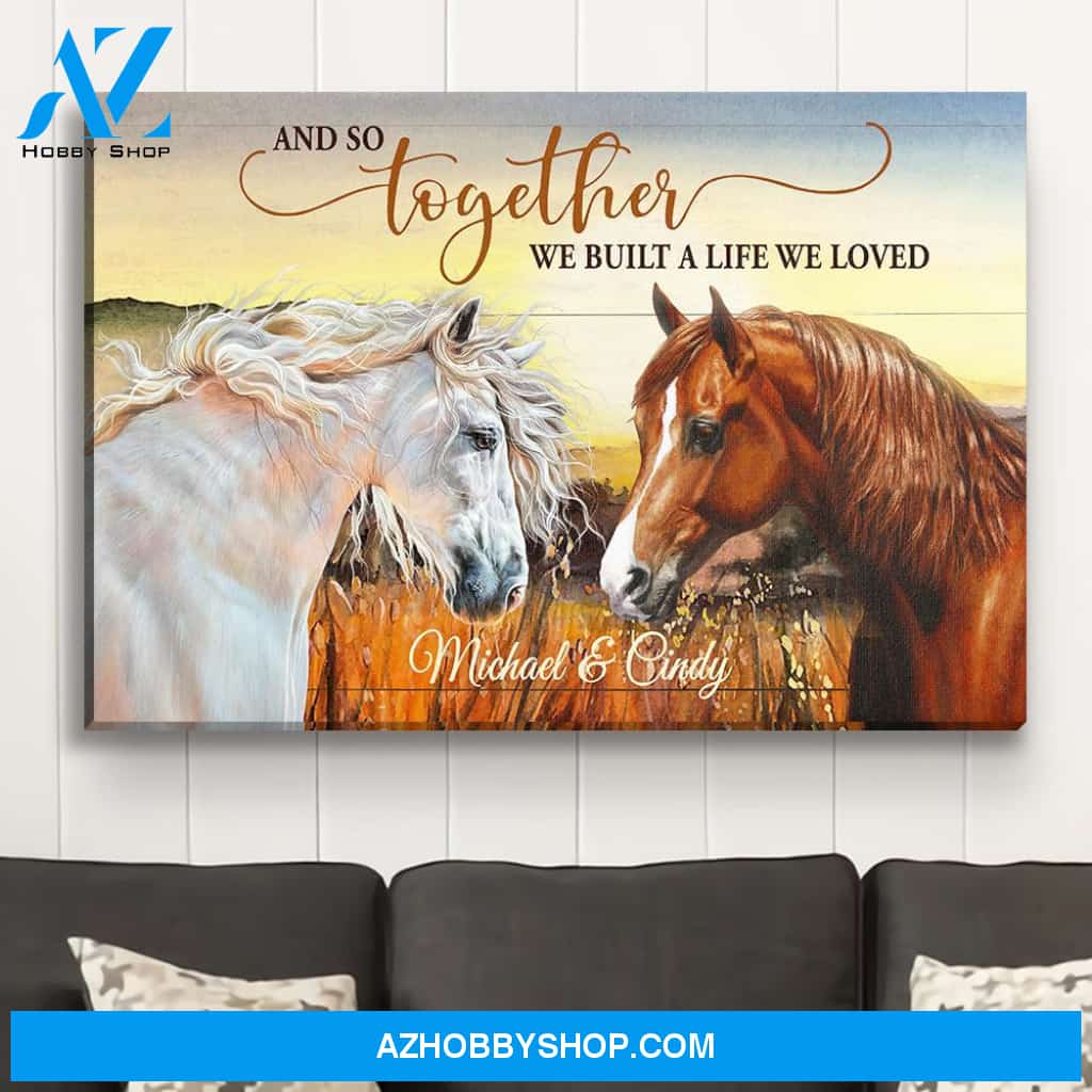 And So Together - Personalized Custom Name Canvas
