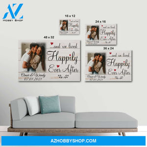 And we lived happily ever after - Personalized Canvas