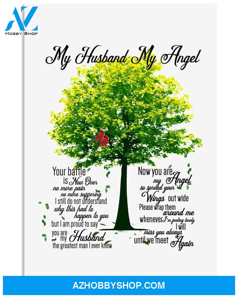 Angel spread your wings Husband widow poster
