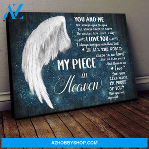 Angel wing - My piece in heaven - Heaven Landscape Canvas Prints, Wall Art