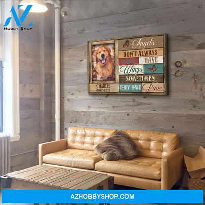 Angels Don‘t Always Have Wings - Personalized Custom Photo Matte Canvas