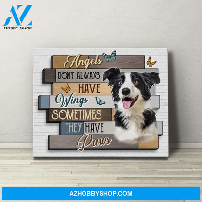 Personalized Canvas, Angles Don't Always Have Wings,Sometimes They Have Paws Memorial Canvas Wall Art