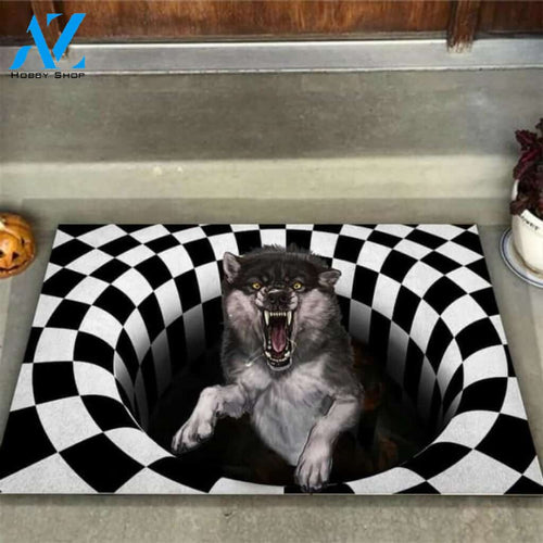 Angry Wolf Doormat | Welcome Mat | House Warming Gift
