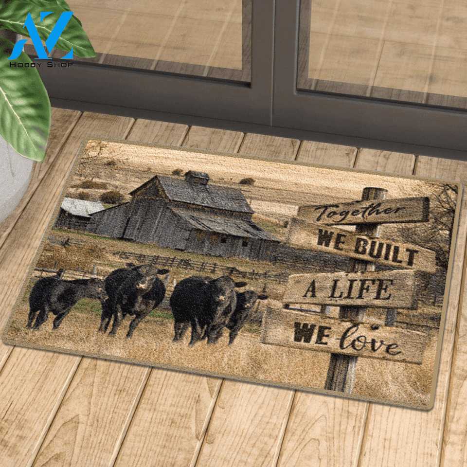 Angus Cattle Live Like Someone Left The Gate Open Doormat Gift For Angus Cattle Lovers Birthday Gift Home Decor Warm House Gift Welcome Mat