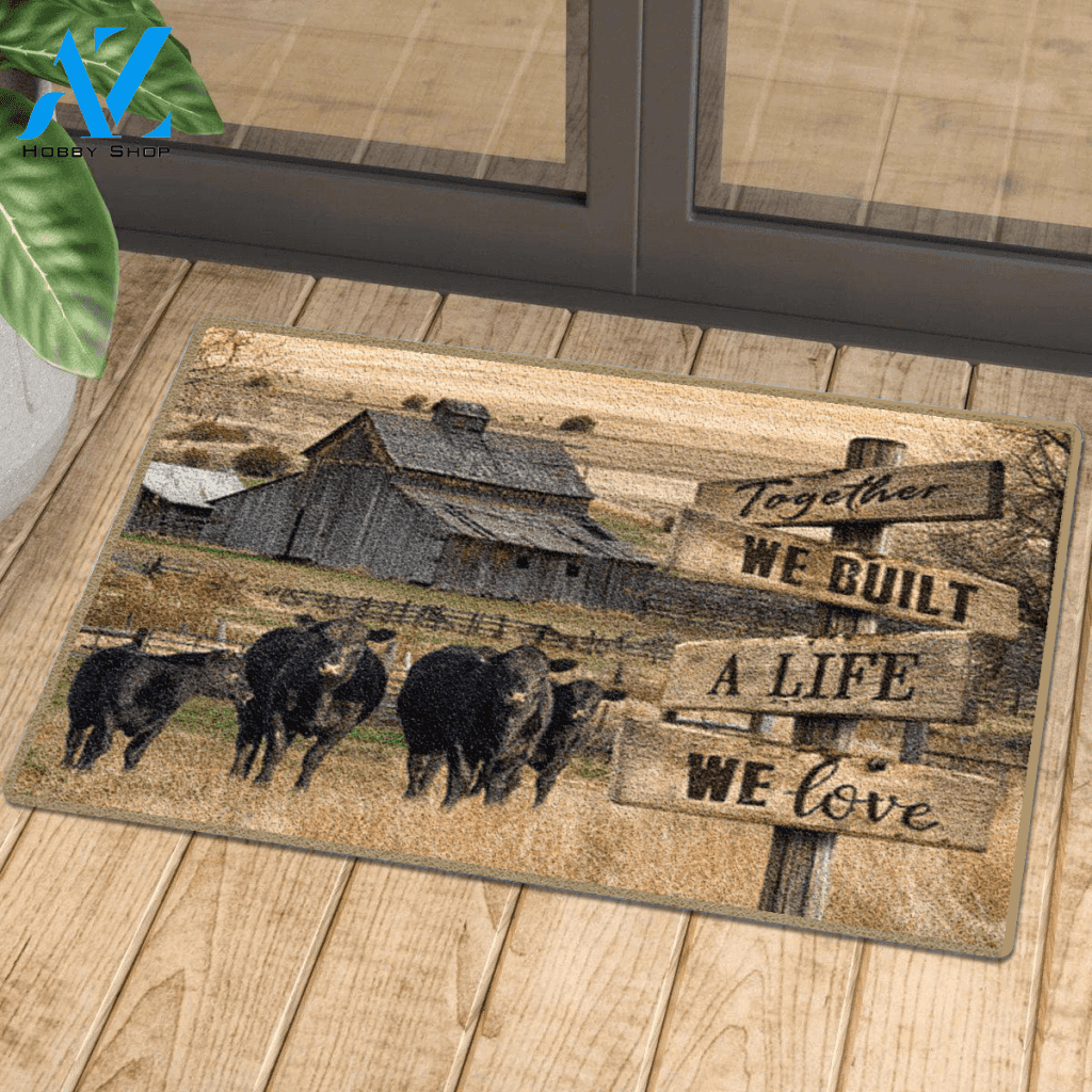 Angus Cattle Live Like Someone Left The Gate Open Doormat Gift For Angus Cattle Lovers Birthday Gift Home Decor Warm House Gift Welcome Mat