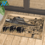 Angus Cattle Live Like Someone Left The Gate Open Doormat Gift For Angus Cattle Lovers Birthday Gift Home Decor Warm House Gift Welcome Mat