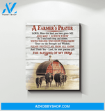 Angus Cow A Farmer's Prayer Wall Art Canvas Prints, Wall Decor Visual Art