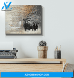 Angus Cow As I Sit In Heaven Wall Art Canvas Prints, Wall Decor Visual Art