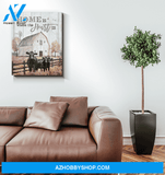 Angus Cow Home Is Framed Canvas Wall Art, Wall Decor Visual Art