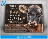 Angus Cow I Will Choose Canvas Wall Art, Wall Decor Visual Art
