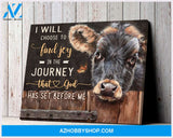Angus Cow I Will Choose Canvas Wall Art, Wall Decor Visual Art