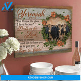 Angus Cow Jeremiah Canvas For Couple Wall Art Decor, Wall Decor Visual Art