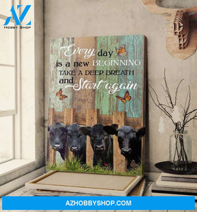 Angus - Everyday is a new beginning - Jesus Portrait Canvas Prints - Wall Art