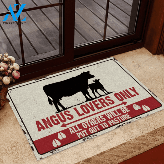 Angus Lovers Only Funny Indoor And Outdoor Doormat Warm House Gift Welcome Mat Funny Birthday Gift For Angus Lovers Farm