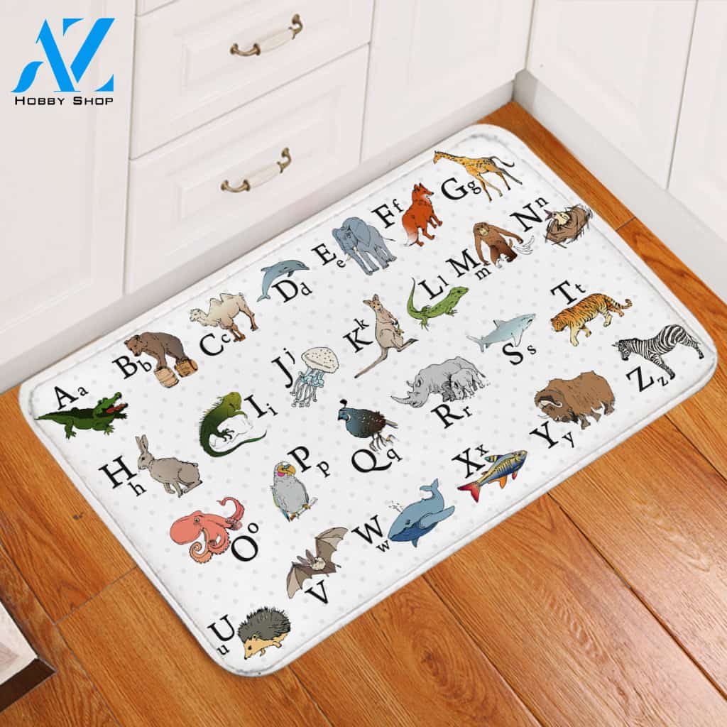 Animal Alphabet Door Mat