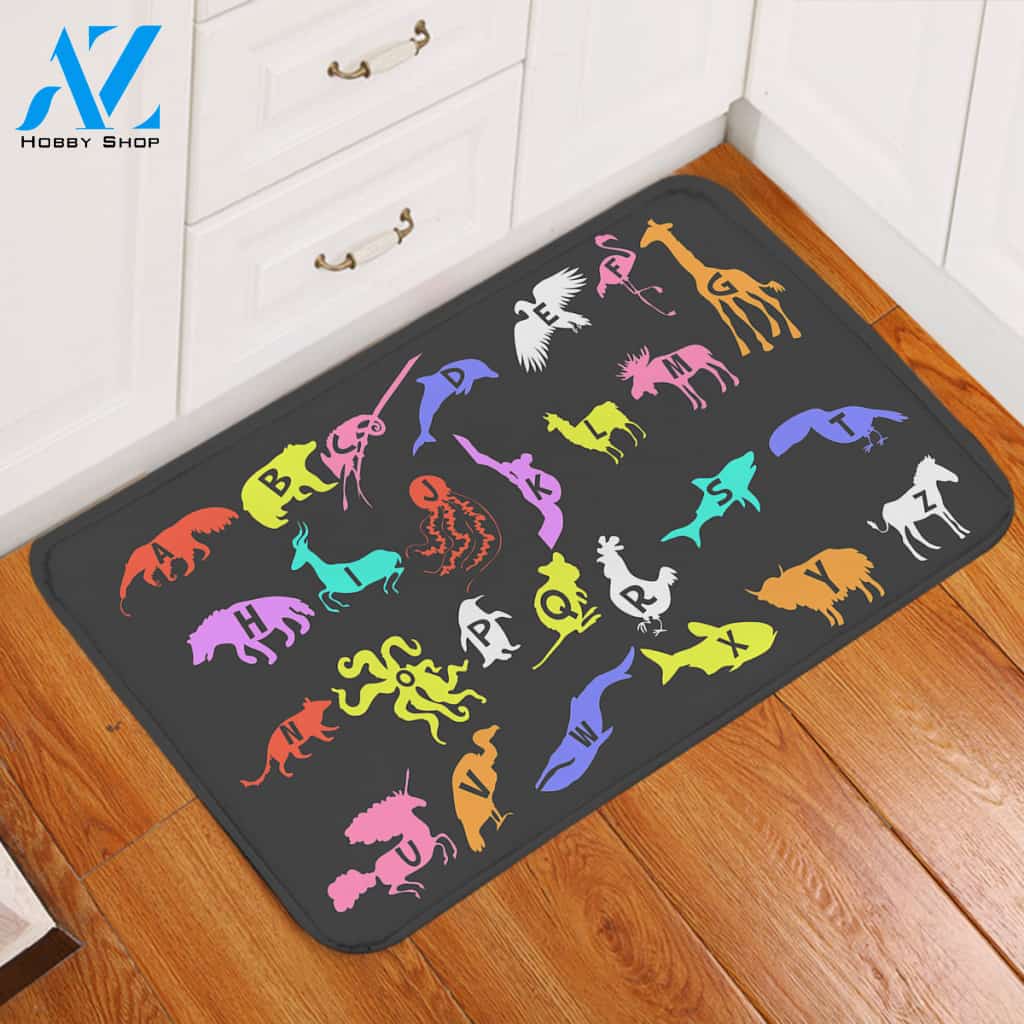 Animal Alphabet Door Mat