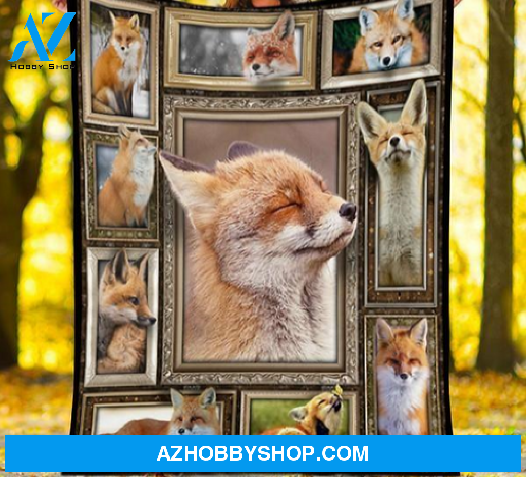 Animal Blanket, 3D Happy Fox Blanket Gift For Fox Lovers