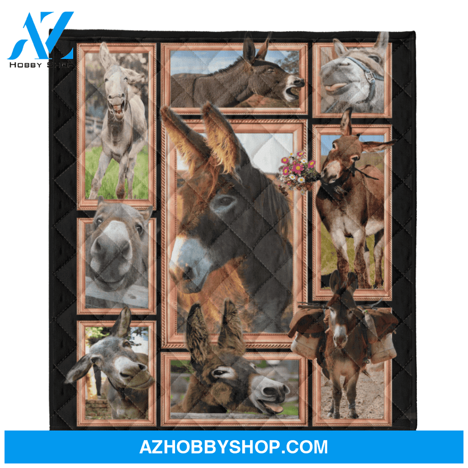 Animal Blanket, Donkey Cute Donkeys Blanket