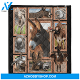 Animal Blanket, Donkey Cute Donkeys Blanket