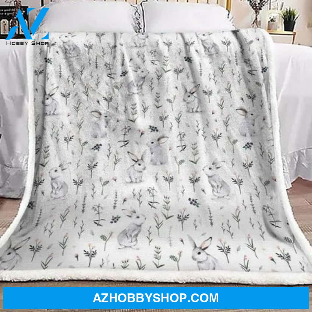 Animal Blanket, GIft For Rabbit Lovers