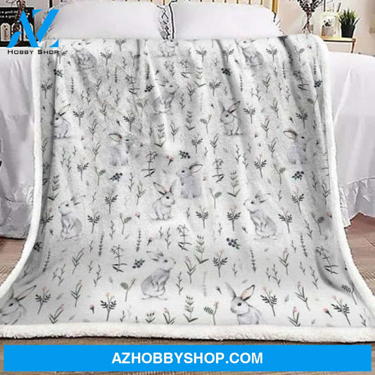 Animal Blanket, GIft For Rabbit Lovers