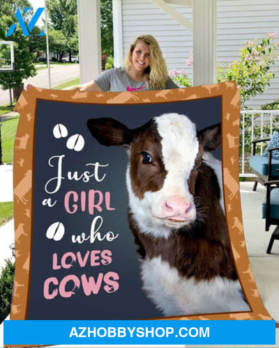 Animal Blanket, Just A Girl Who Loves Cows