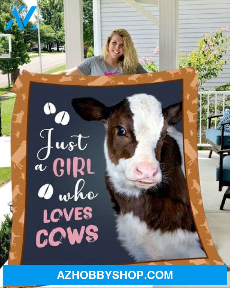 Animal Blanket, Just A Girl Who Loves Cows
