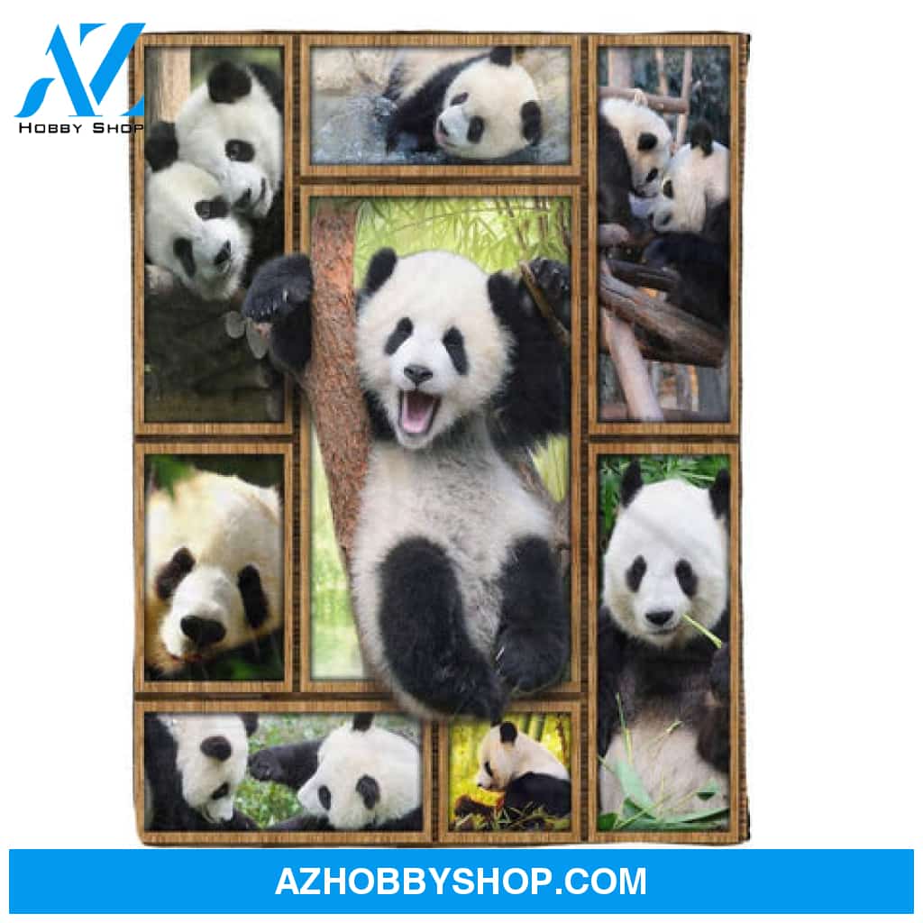 Animal Blanket, Panda 3D Fleece Blanket